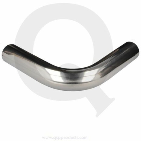 Aluminium pijp 90&ordm; &Oslash;76mm/3.0&#039;&#039; - Gepolijst QSP