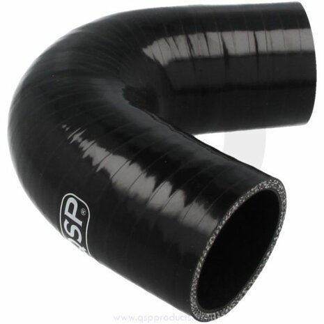 Silicone koppelstuk 135&ordm; &Oslash;63.50mm/2.50&#039;&#039; - Zwart QSP