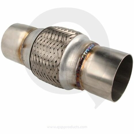 Flexibles Auspuffteil mit Verbindungsst&uuml;cken &ndash; &Oslash;63,5 mm/2,5&#039;&#039; x L203 mm/8&#039;&#039; QSP