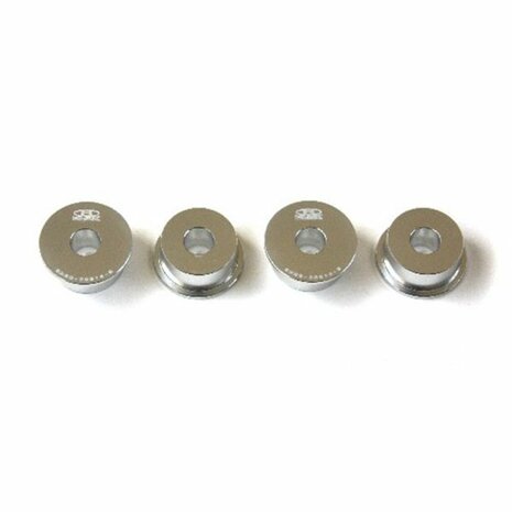 Caoutchoucs de cr&eacute;maill&egrave;re de direction &eacute;toile - Argent BLOX Racing Honda