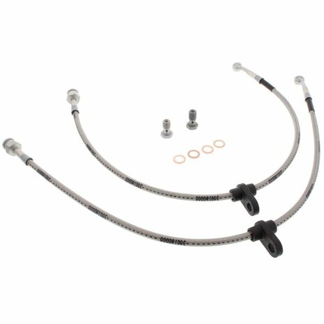 Bremsschl&auml;uche vorne Edelstahlflex (T&Uuml;V) - Silber Goodridge Honda