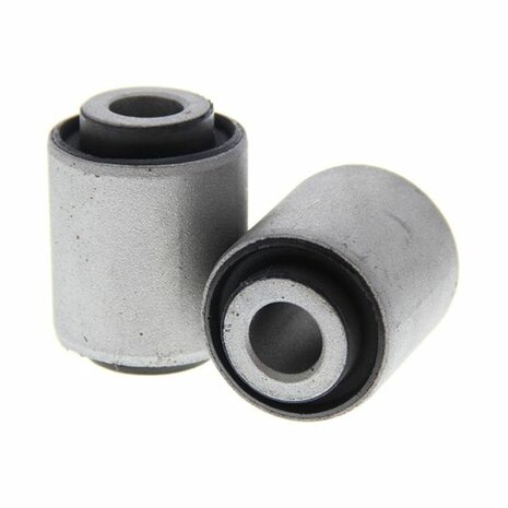 Draagarmbussen voorzijde onder buiten (schokdemper) - Gehard rubberen bussen Hardrace Honda