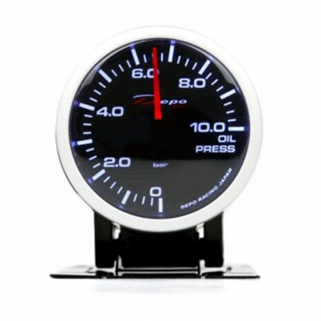 &Ouml;ldruckmesser 52mm 0-10 BAR Depo Racing