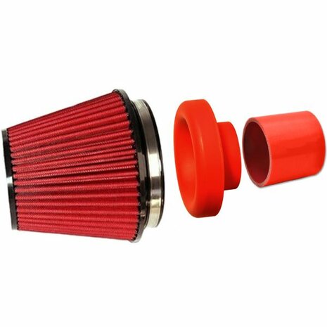 Kit filtre &agrave; air Performance - &Oslash;89mm/3.50&#039;&#039; - Rouge BLOX Racing
