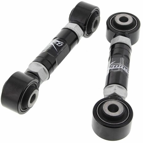 Toe arms rear black - Hardened rubber bushings Hardrace Honda