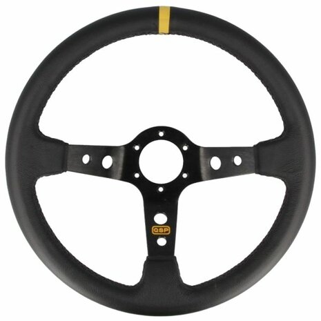 Guidon 350mm/90mm de profondeur (cuir) - Noir QSP