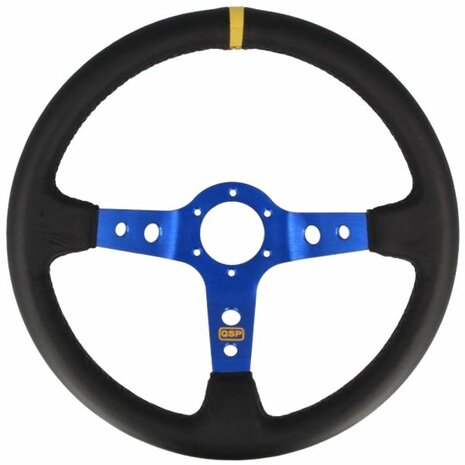 Guidon profondeur 350mm/90mm (cuir) - Bleu QSP