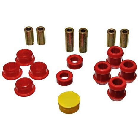 Draagarmrubbers voorzijde - Rood Energy Suspenion Honda