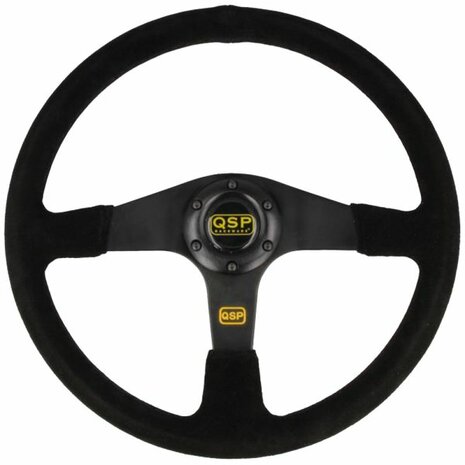 Handlebar 380mm/flat (suede) - Black QSP