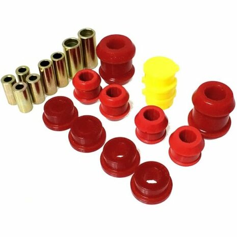 Draagarmrubbers voorzijde - Rood Energy Suspenion Honda