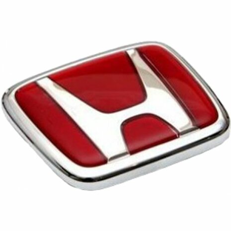 H emblem front - Red Genuine Honda