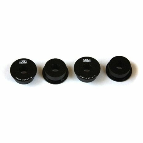 Caoutchoucs de cr&eacute;maill&egrave;re de direction rigides - Noir BLOX Racing Honda