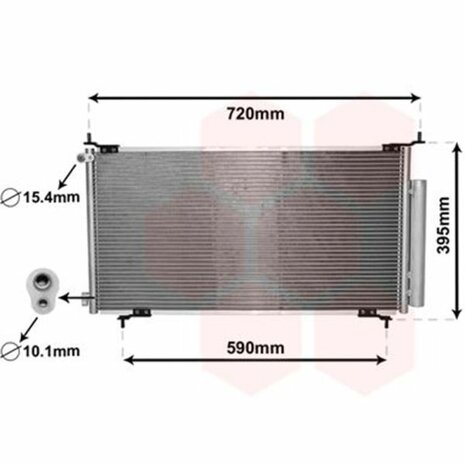 Radiateur de climatisation Ashuki Honda