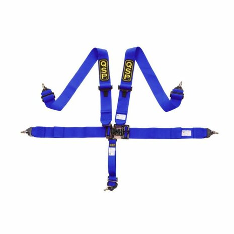Ceinture 5 points style Nascar - Bleu QSP