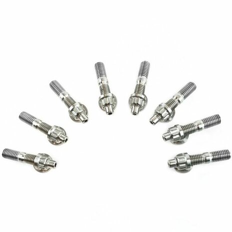 Jeu de tiges filet&eacute;es en titane culasse c&ocirc;t&eacute; admission M8 - 8x SpeedFactory Honda