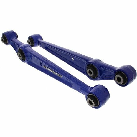Bras de commande inf&eacute;rieurs arri&egrave;re - Bleu - Silentblocs en caoutchouc tremp&eacute; Hardrace Honda Civic MA/MB/MC