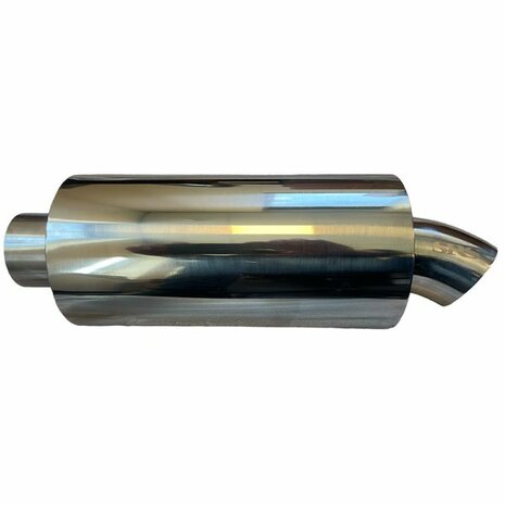 Universal Turndown Dolphin end silencer stainless steel - 2.5&quot; SRS