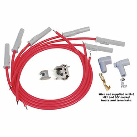 Z&uuml;ndkerzenkabelsatz universal (rot) MSD