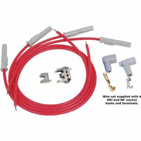 Z&uuml;ndkerzenkabelsatz universal (rot) MSD
