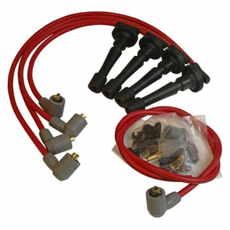 Jeu de c&acirc;bles de bougie d'allumage - Rouge MSD Honda