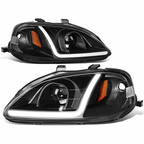 Phares LED - noir/ambre Spring Honda