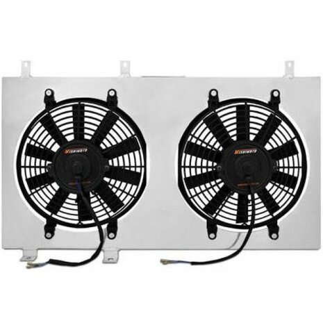 Ventilatorhaus mit schlanken Ventilatoren Mishimoto Honda