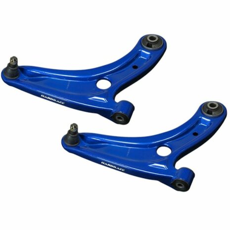 Front Lower Wishbones - Hardened Rubber Bushings Hardrace Honda