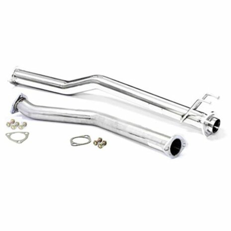 Silencieux interm&eacute;diaire en inox (sans silencieux) M2 Motorsport Honda