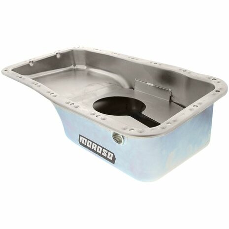 Oil pan, standard with oil return connections Moroso Honda