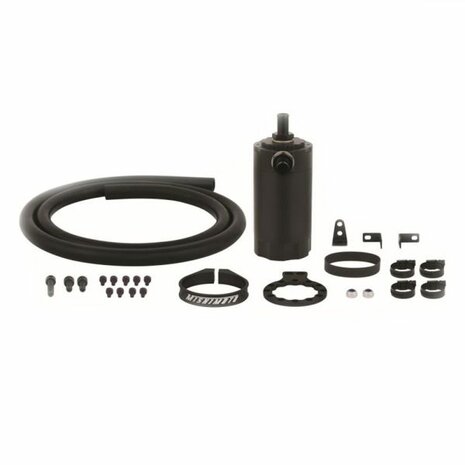 Baffled olie catchtank - Zwart Mishimoto