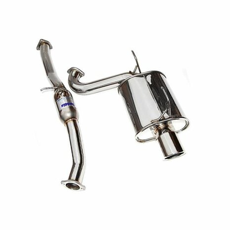 Catback exhaust system Q300 single stainless steel tip Invidia Honda