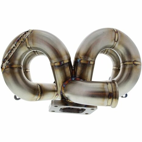 Turbo manifold stainless steel ram style T3 turbo flange, 38mm V-band wastegate flange (AC) SpeedFactory Honda
