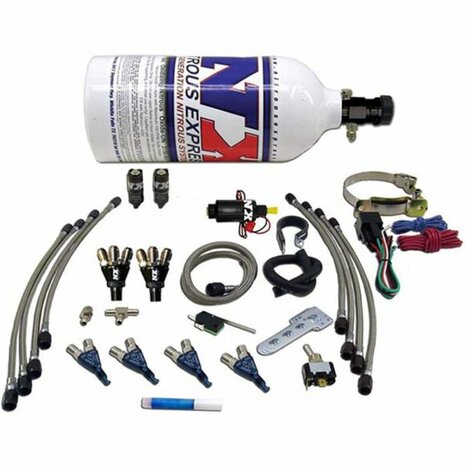 Nitrous Express Vierzylinder-Piranha-System (2,5-Pfund-Flasche) Nitrous