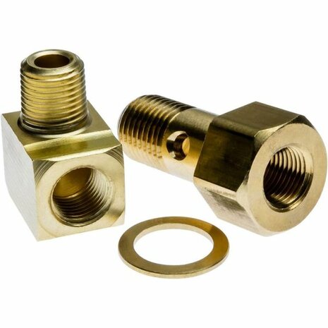 Hohlschraubenadapter f&uuml;r Kraftstoffdruckmesser/-sensor VMS Racing
