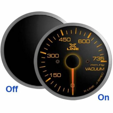 Xline Vakuummeter SLM bernsteinfarben Stri Xline