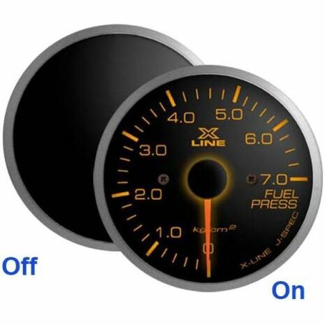 Xline fuel pressure gauge SLM amber Stri Xline