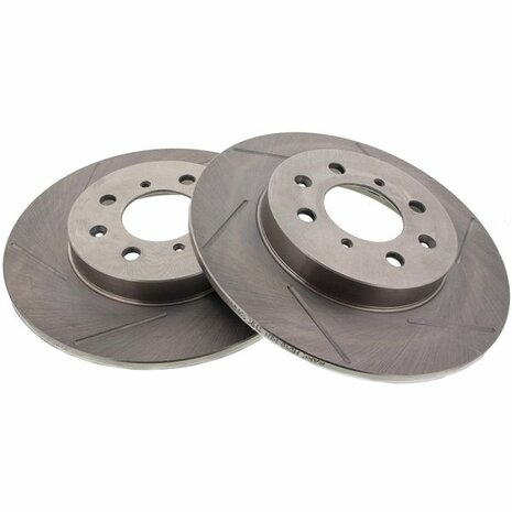 Hintere Bremsscheiben (239 mm / 4 x 100) &ndash; gerillt BrakeStop Honda Civic CRX Del Sol Integra Jazz