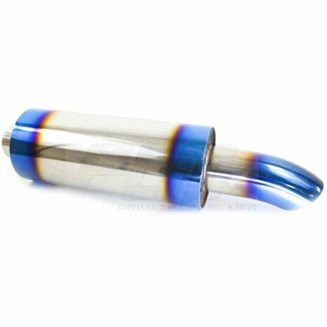 Power Driven universele Turndown Dolphin einddemper rvs 2.5&quot;&quot;, 3.0&#039;&#039; tip PLM