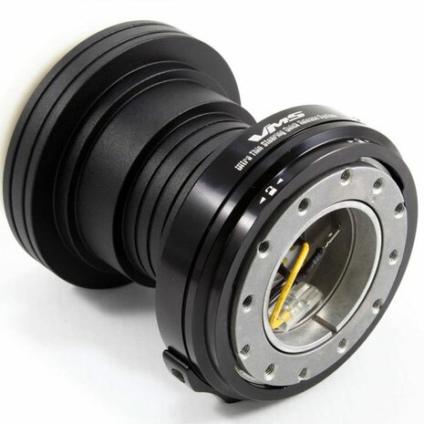Lenkradnabe + Schnappverschluss &ndash; Schwarz VMS Racing Honda