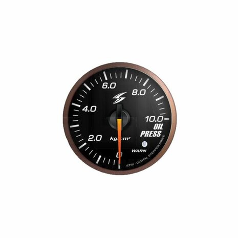 DSD &Ouml;ldruckmesser schwarz/wei&szlig; - 60mm Stri