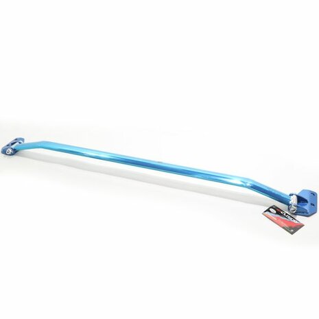 Strut bar front top - Polished/Blue Cusco Honda
