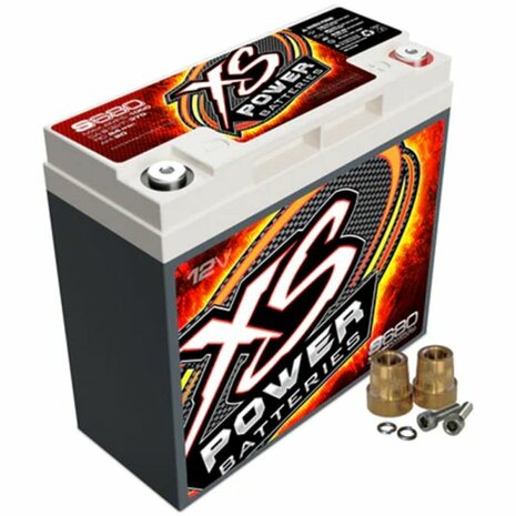 12V AGM S-series battery - including automotive terminal blocks XS Power Batteries