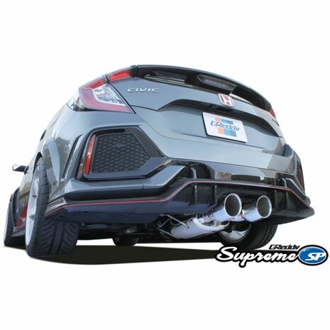 Catback exhaust system stainless steel Supreme SP Greddy Honda