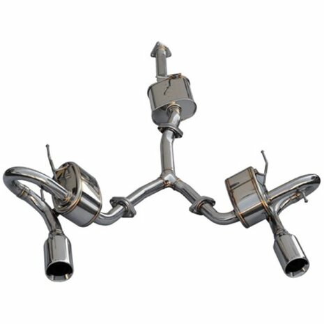 Catback exhaust system stainless steel - Super Sound Master HKS Honda
