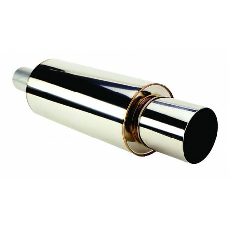 Muffler - 2.5&quot;/63.5mm with 3.7&quot;/94mm end tip HKS