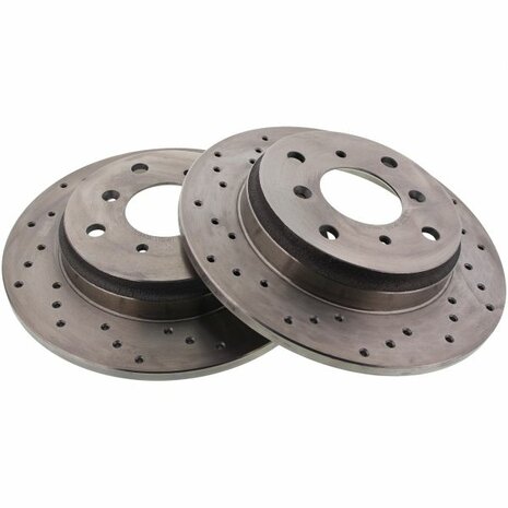 Hintere Bremsscheiben (260 mm / 4 x 114,3) &ndash; gebohrt Brakemax Honda