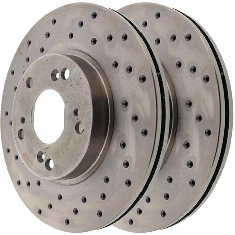 Front brake discs (260mm / 5x114.3) - Drilled Brakemax Honda