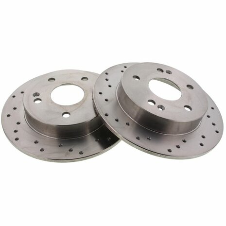 Rear brake discs (260mm / 5x114.3) - Drilled Brakemax Honda