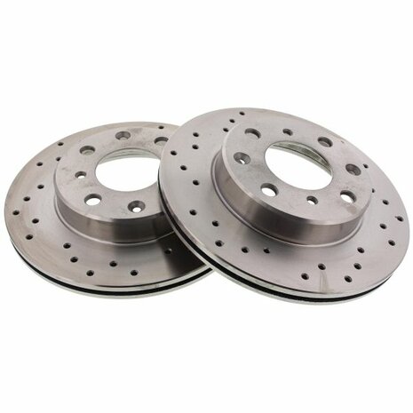 Vordere Bremsscheiben (231 mm / 4 x 100) (bel&uuml;ftet) &ndash; gebohrt Brakemax