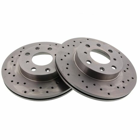Remschijven voorzijde (242mm / 4x100) - Geboord Brakemax Honda